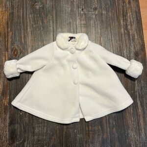 Vintage White Kids Cape Coat